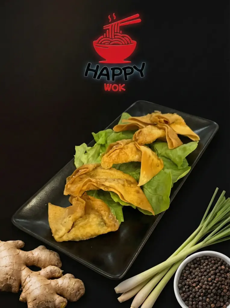 8-Wan Tan gebacken mit Hühnerfleisch