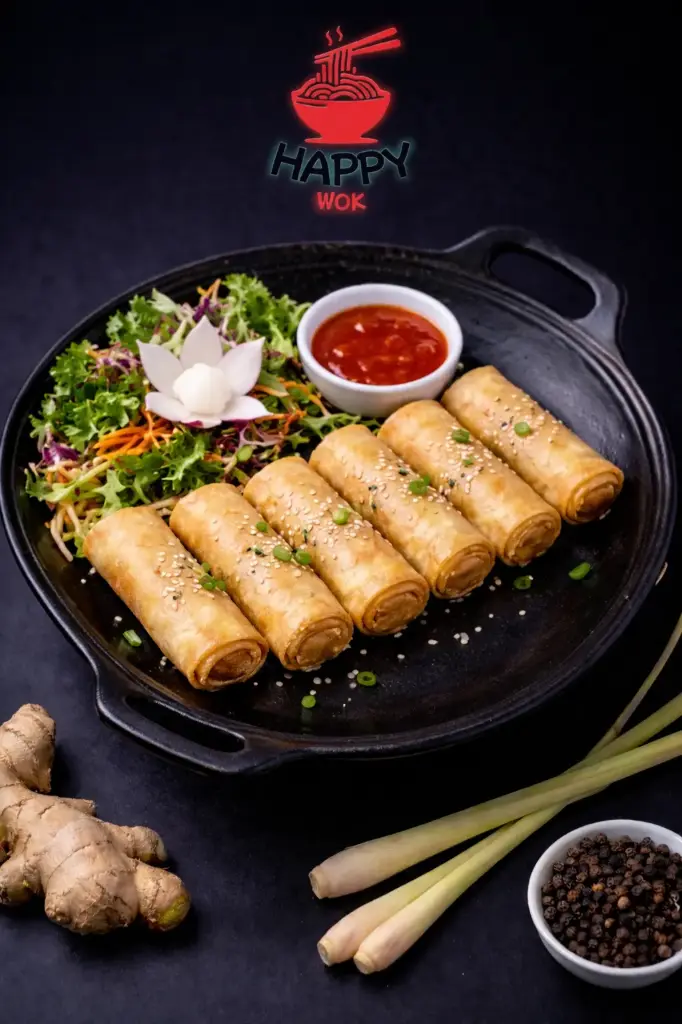 7 - Veg. Mini-Frühlingsrollen (6 St.)