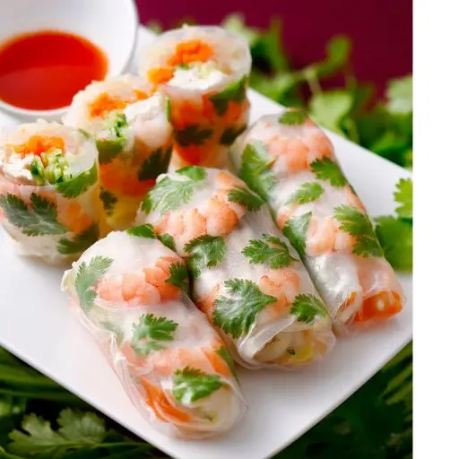 14A) -Garnelen Sommerrollen  
