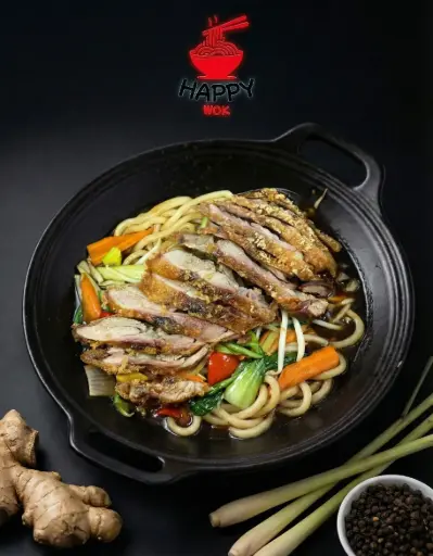 81- Udon mit Ente - Chilisauce