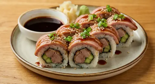 S18 Entenfleisch mit Teriyaki-Sauce 