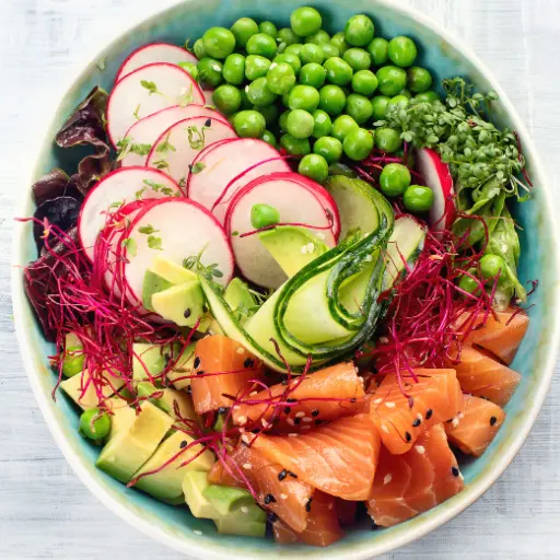 P2 - Poke bowl mit Lachs